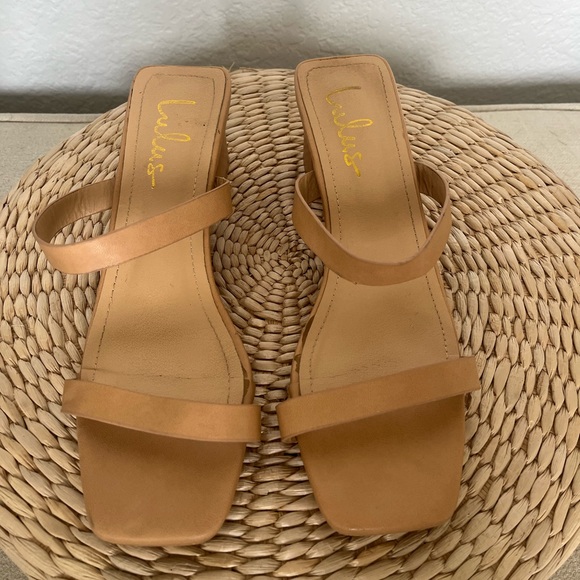 Lulus Fallyn Naked Hazelnut Mules - Picture 5 of 6